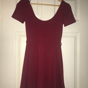 Red mini dress